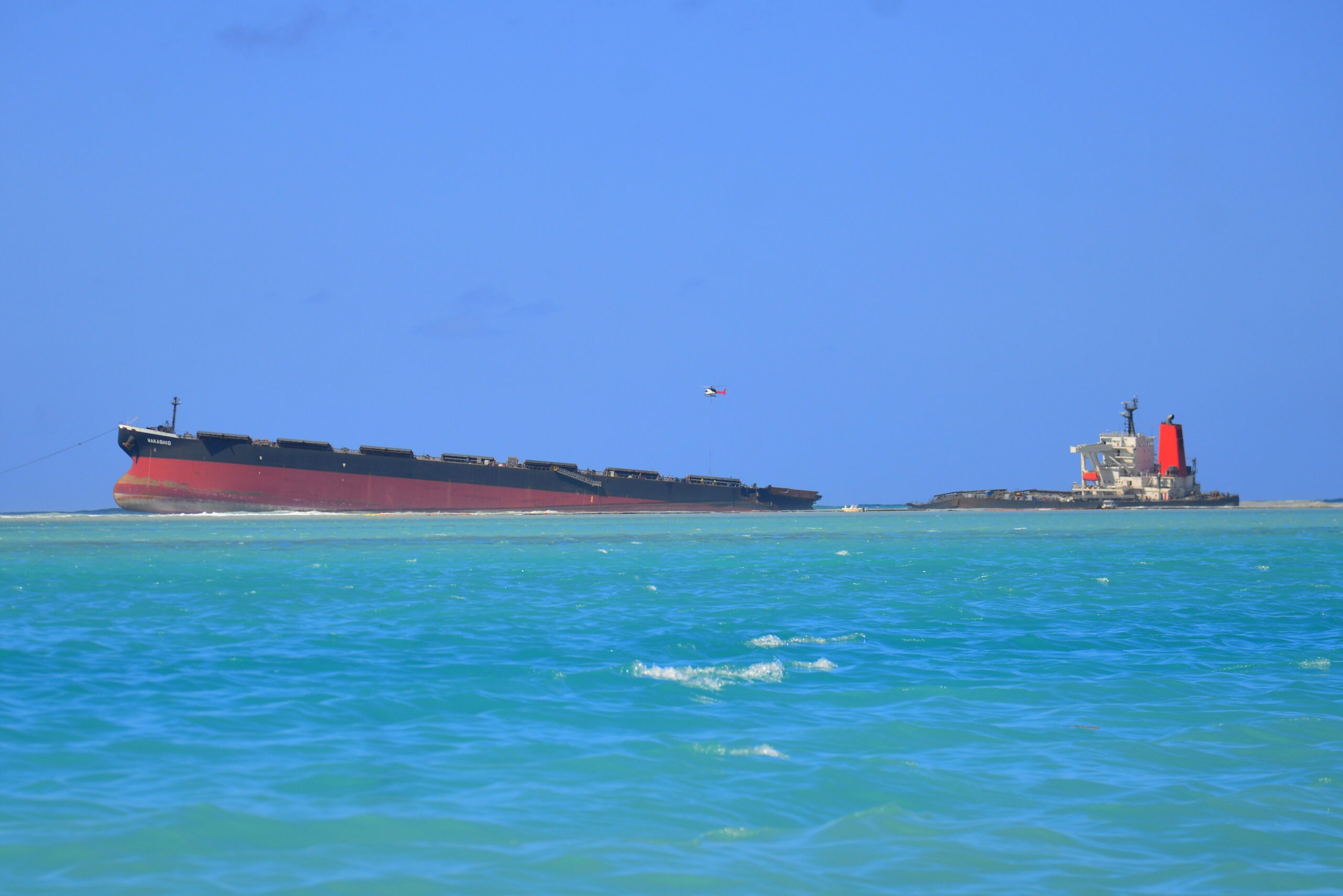 Mauritius Leaking Ship