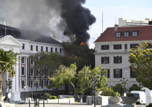 South Africa Parliament Fire