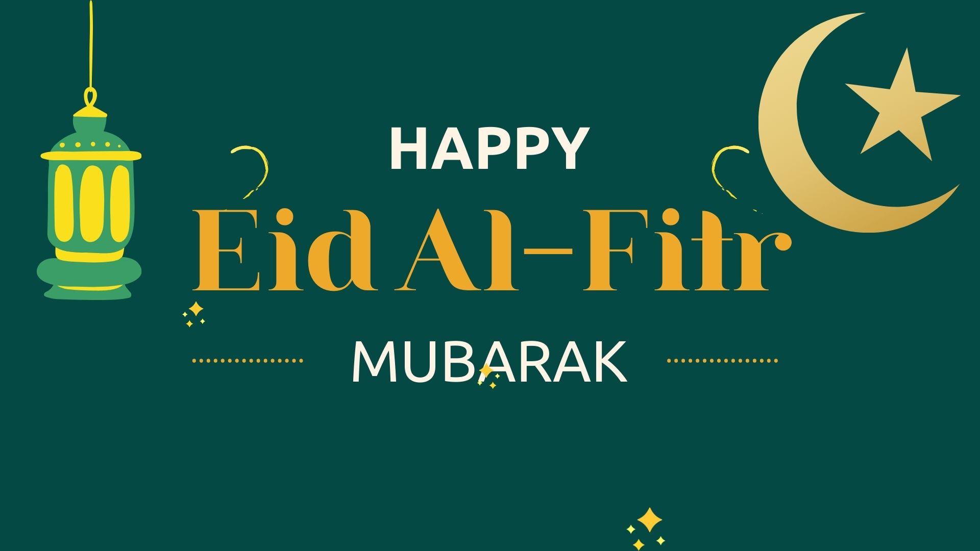 Glad Eid Al Fitr!