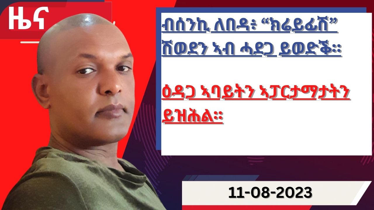 ዕለታዊ ዜና ካብ ሃርሞኒ 11-08-2023