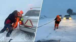 car,snow